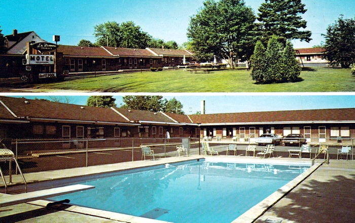 LaFrance Terrace Motel (Freedom Inn) - Old Postcard